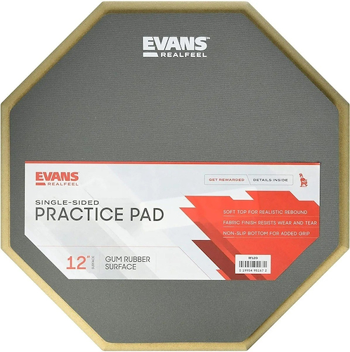 EVANS RF12G Pad de practica Pad Simple de 12