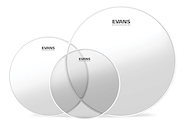EVANS ETPG1CLRR Tom Pack G1 Transparente 10"-12"-16"