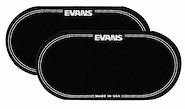 EVANS EQPB2 Patch Negro Nylon Para Doble Mazo X 2 Unidades