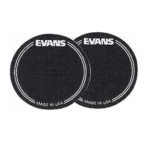 EVANS EQPB1 Patch Negro Nylon Para Parche De Bombo X 2 Unidades
