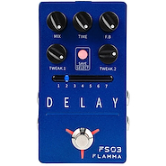 FLAMMA FS03 Pedal de efecto Delay 6 Modos + Tap Tempo + Looper