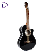 FONSECA 39KECN GUITARRA MODELO 39 CON CORTE Y ECUALIZADOR TAPA NEGRA
