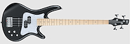 IBANEZ SRMD200BKF Bajo Elect.4 Cdas. Serie Mezzo - Black Flat