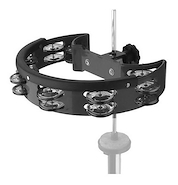 KNIGHT TW-16A Pandereta ½ luna, 8 sonajas, p/Hi-Hat, Negra