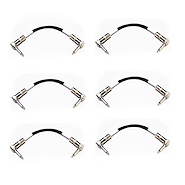 KWC 180 NEON X 6 INTERPEDAL PLUG 1/4 ANG - PLUG 1/4 ANG X 0,25 CMS. (6 UN)