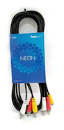 KWC 9024 NEON (3) RCA (Inicial) - (3) RCA (Inicial) X 3 MTS
