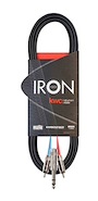 KWC 275 IRON Cable 2 RCA x 1 Plug 6,5 Stereo x 6 mts.