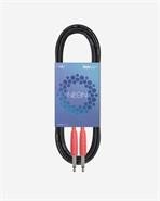 KWC 104 NEON Cable 6 mm. Plug 1/4 - Plug 1/4 Standard c/Termo. x 6 mts.