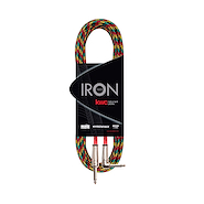 KWC 222RE IRON Cable Plug 1/4 - Plug 1/4 Mallado Ang. x 3 mts. Reggae