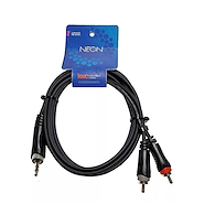 KWC 9000 NEON (2) RCA - (1) MINI PLUG STEREO 3,5 mm X 1.5 mtrs.