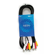 KWC 9024 NEON (3) RCA (Inicial) - (3) RCA (Inicial) X 3 MTS