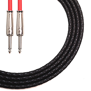 KWC 204 IRON Cable Plug 1/4 - Plug 1/4 Mallado c/Termocontraible x 3 mts.
