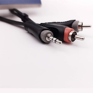 KWC 9000 NEON (2) RCA - (1) MINI PLUG STEREO 3,5 mm X 1.5 mtrs.