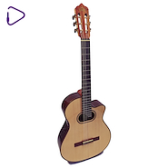 LA ALPUJARRA 100KFIX GUITARRA MODELO 100 CON CORTE Y BOCA OVALADA CON FISHMAN PRE