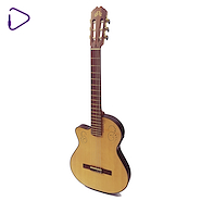 LA ALPUJARRA 300KINKZ GUITARRA SIN BOCA CON CORTE Y ECUALIZADOR FISHMAN INK-400 ZU