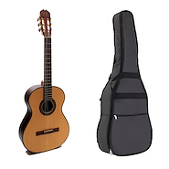 LA ALPUJARRA 70M+F Guitarra Clasica 4/4 Mate. Funda Acolchada