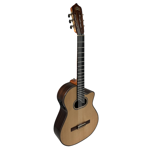 LA ALPUJARRA 100KPSY GUITARRA MODELO 100 CON CORTE Y BOCA OVALADA CON ECUALIZADOR