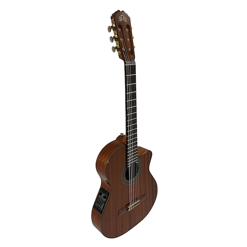 LA ALPUJARRA ORUBAFIX GUITARRA MODELO ORUBA TAPA CAOBA MEDIA CAJA CON CORTE Y ECUA