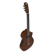 LA ALPUJARRA ORUBAFIX GUITARRA MODELO ORUBA TAPA CAOBA MEDIA CAJA CON CORTE Y ECUA