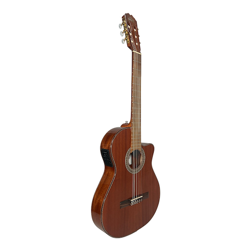 LA ALPUJARRA ORUBAPSY GUITARRA MODELO ORUBA TAPA CAOBA MEDIA CAJA CON CORTE Y ECUA