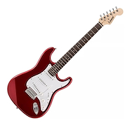 LEONARD LE363MRD12 Guitarra eléctrica para chicos 1/2 STRATOCASTER 3 Mics Simpl