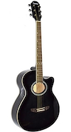 LEONARD LA267BK Guitarra acústica TAPA PINO Clavijas Blindadas Color NEGRO