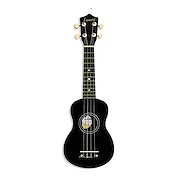 LEONARD UK5BK UKELELE TRAD. SOPRANO CON FUNDA COLOR NEGRO