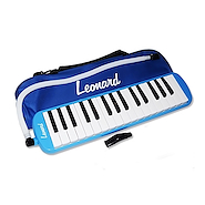 LEONARD M32ABL Melodica Piano 32 Notas con Funda- Color Azul