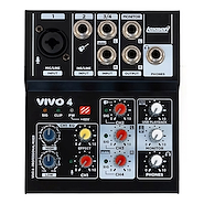 LEXSEN Vivo 4 Consola Lexsen VIVO 4 Entradas 2Mic 1Line USB 48V Phantom Po