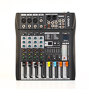 LEXSEN Vivo 7 Consola Lexsen VIVO 7 Entradas 3Mic 1Line Tape USB BT  16 FX