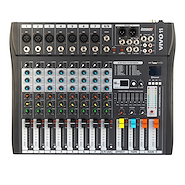 LEXSEN Vivo 11 Consola Lexsen VIVO 11 Entradas 7Mic 1Line Tape USB BT 16 Fx