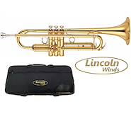 LINCOLN WINDS LWTR1401 Trompeta Bb DORADO CON ESTUCHE