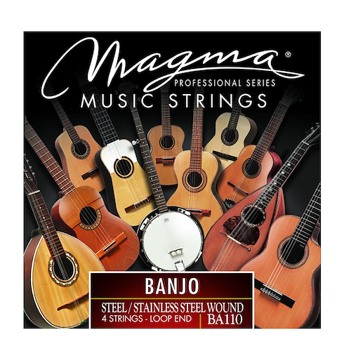 MAGMA BA110 Set Strings MAGMA BANJO Silver Plated Wound 4 C