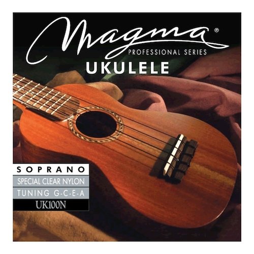MAGMA UK100N Set Strings MAGMA UKULELE Soprano Nylon Hawaiian