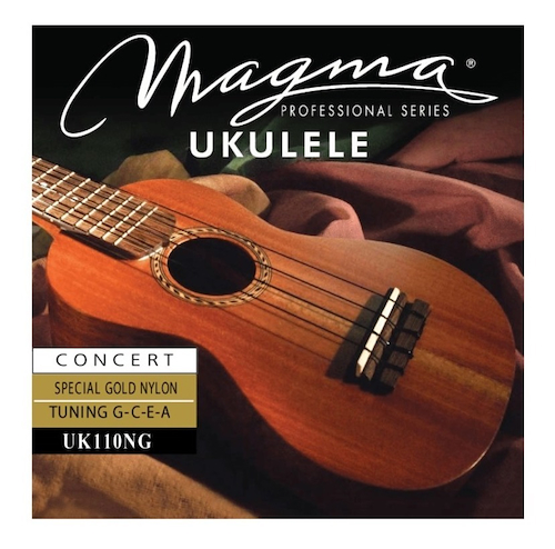 MAGMA UK110NG Set Strings MAGMA UKULELE Hawaiian Concert Ny Gold