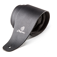MAGMA SMB01B. Correa Magma lisa cuero negro con logo p / Bajo