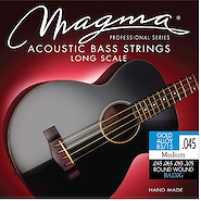 MAGMA BA165G Encordado Bajo Acustico 5 Cuerdas  Gold Alloy 045