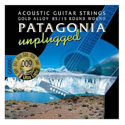 MAGMA GA110G SET Strings PATAGONIA GUIT-ACUST Gold-Alloy 009 EL