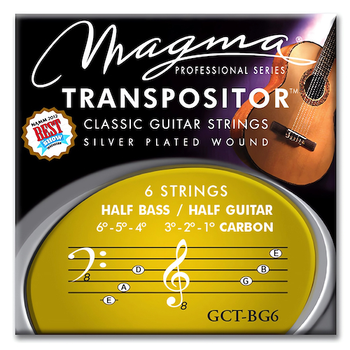 MAGMA GCT-BG6 SET STRINGS MAGMA TRANSPOSITOR GUIT CLAS. HALF BAS
