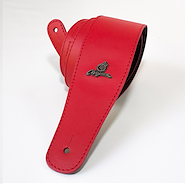 MAGMA SMC05 Correa Magma forrada cuero rojo logo metal