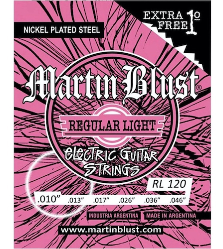 MARTIN BLUST RL120 Cuerdas De Guitarra Eléctrica .010