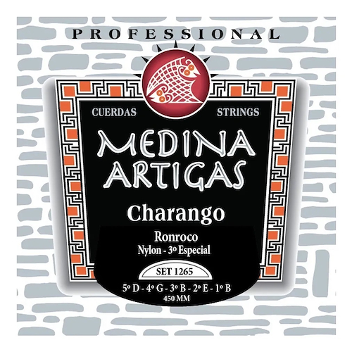 MEDINA ARTIGAS 011265 SET STRINGS CHAR/RONROCO MED.ART.AF-MI LARG/VIBRA