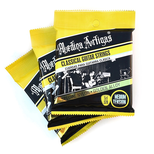 MEDINA ARTIGAS 010520x3 Combo Encordados Guitarra Clasica Doradas x 3