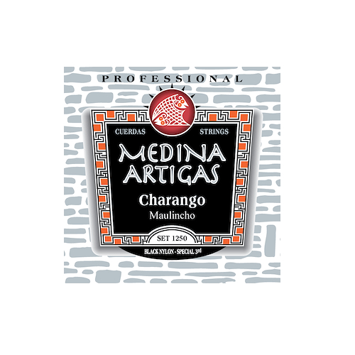 MEDINA ARTIGAS 011250 SET STRINGS CHAR-MAULINCHO MED.ART 3°ESP.N/BLACK