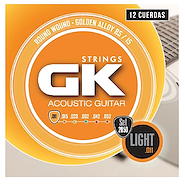 MEDINA ARTIGAS 012050/12 SET STRINGS GUIT-ACUST. GK 12C  C/FINO T/.011.