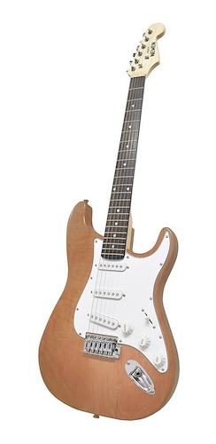 NEWEN ST Natural Wood Guitarra Electrica Stratocaster. Cuerpo: Madera maciza (no l
