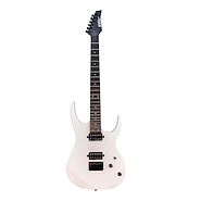 NEWEN Rock White Guitarra Electrica. Cuerpo: Roble blanco macizo (no lami