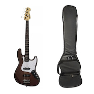 NEWEN JBDW+F Bajo Electrico Jazz Bass. Funda Acolchada