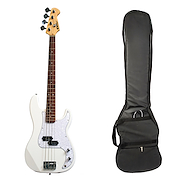 NEWEN PRWH+F Bajo Electrico Precision. Blanco. Funda Acolchada