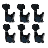 NOHARA CLEL6LB Clavijero para Electrica / Acustica 6 en Linea. Negro